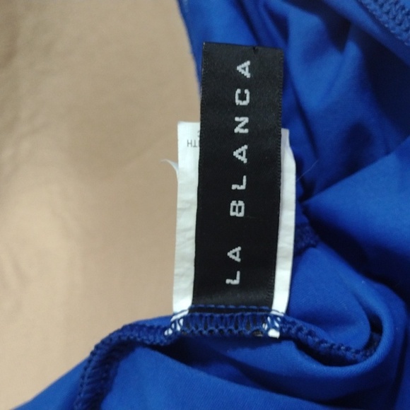 La Blanca Island Goddess Royal Blue Swim Dress Size 14 - Picture 5 of 11